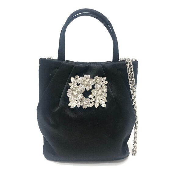 ROGER VIVIER RBWANVK0000RS0B999 Pocket Bouquet Strass Micro 2-way bag Unused - Picture 1 of 8